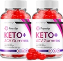 (2 Pack) Premier Keto ACV Gummies - Gelişmiş Formula Premiere Keto Plus ACV Gummies Apple Cider Vinegar Premier ACV Diyetary Supplement Yorumlar Men Women (120 Gummies)
