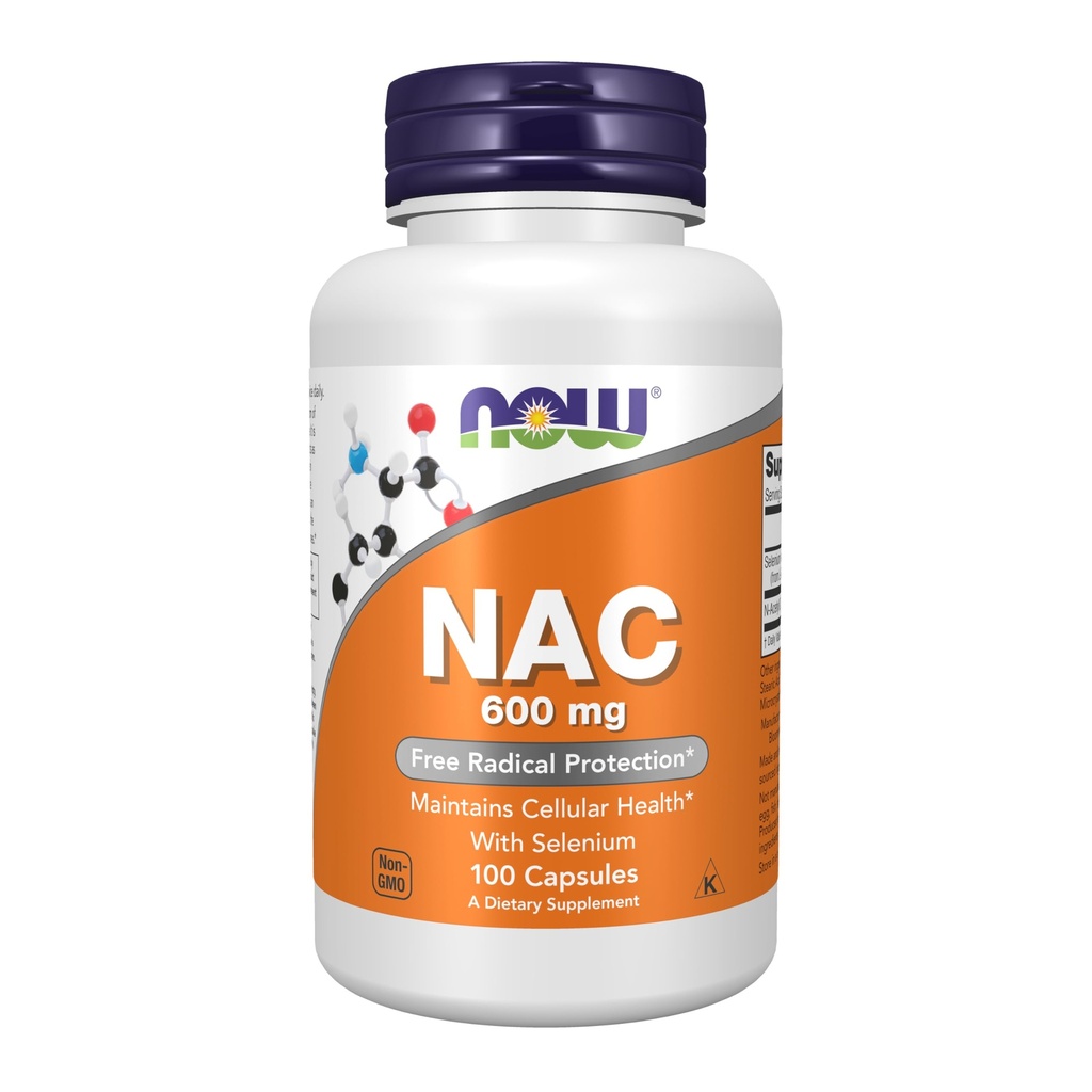Şimdi Tamamlar, NAC (N-Acetyl Cysteine) Selenium 100 Capsules ile 600 mg