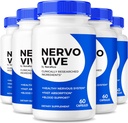 (Pack of 5) NervoVive – Original Nervo Vive Nerve Health Support Formula, Total Nerve Care with Natural Materialss for Comfort & Signal Function | NervoVive24 Easy-to-Take Daily Pills (300 Capsules)