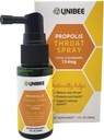 UNIBEE Propolis Throat Spray (Top Flavonoids 154 mg) - Sore Throat Relief, Oral Health Promosyon, Natural Immune Support, Alkol-Free & Water-ffordable Propolis Propolis