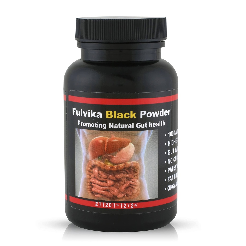 74+ Trace Mineral Powder with Humic & Fulvic Acid (166 Servings) (Flavorless) – Plant-based, Vegan, Trace Minerals Supplement with Electrolytes & Alkaline pH (Kosher) – Black Water – by Fulvika Black