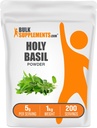 BulkSupplements.com Holy Basil Toz - Kutsal Basil Tamam, Kutsal Basil Leaf Toz - Tulsi Kutsal Basil, Herbal & Gluten Free, 5g per Service, 1kg (2.2 lbs) (Paket 1)