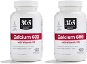365 by Whole Foods Marketuba with Vitamin D3 Tablets, 120 Kont (Pack of 2)