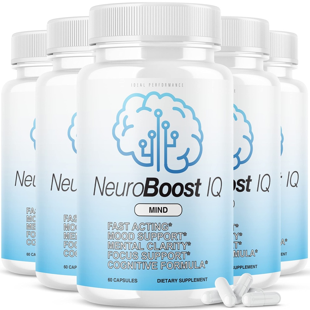 (5 Πακέτο) Neuro Boost IQ συμπλήρωμα χάπια εγκεφάλου μυαλό Ben Carson Neurobooster Neuroboostiq (300 κάψουλες)