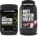 NutraBio Kretine Monohidrat, Unflavored, 300g ve Whey Protein Isolate, Chocolate Dipped Macaroon, Supplement Sche - Muscle Energy, Lean Muscle growth, Recovery, and Strength
