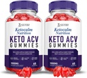 (2 Pack) Ketocalm Beslenme Keto ACV Gummies Gelişmiş Formula 1000MG Keto Calm Beslenme Keto Gummies Apple Cider Vinegar Formula B12 Vegan GMO 120 Gummys