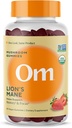 Om Lion’s Mane Mushroom Gummies - Βιολογικό συμπλήρωμα μανιταριών και Nootropic - Συμπληρώματα εγκεφάλου για τη μνήμη και την εστίαση, 60 κόμης (30 υπηρεσίες)