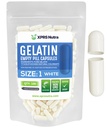 XPRS Nutra Μέγεθος 1 Κενές κάψουλες - 100 Count Empty Gelatin Κάψουλες - Χάπια DIY Καψάκιο Γέμισμα - Pure Bovine Pill Gel Caps for Do-It-Yourself Συμπληρώματα (White)