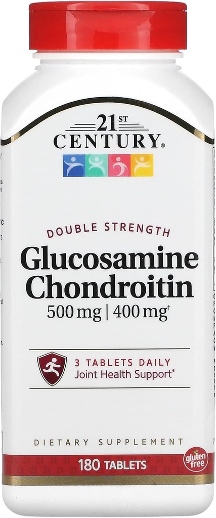 21. Yüzyıl GLUCOSAMINE & CHONDROITIN DOUBLE STRENGTH 180 TABS