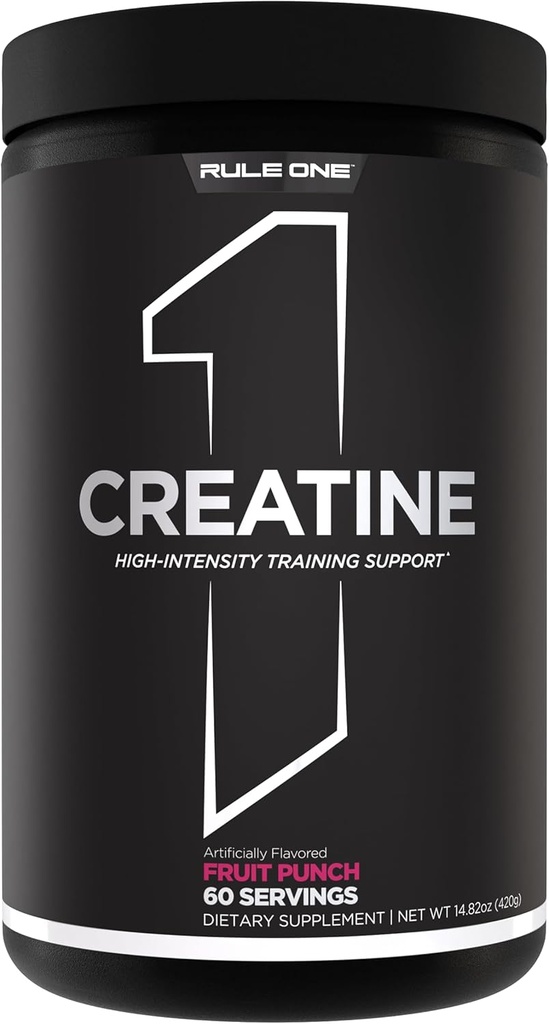 Kural 1 Kretine Toz - Yüksek Intensity Egzersiz ve Lean Body Mass Support, Flavored ve Unflavored (60 Servisler, Meyveler)