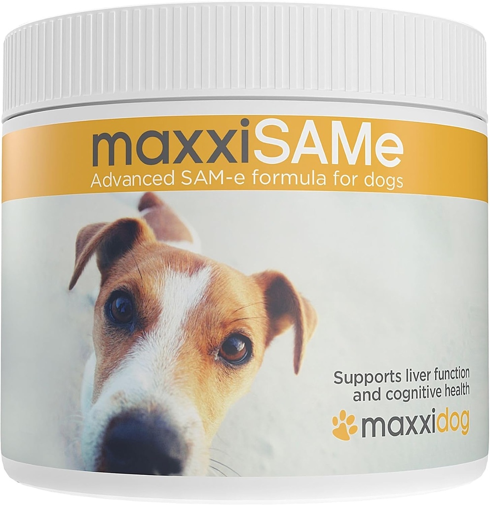 maxxipaws maxxiSAMe Advanced SAM-e συμπλήρωμα σκόνης - συκώτι, γνωστική & κοινή υποστήριξη για σκύλους, 5.3oz