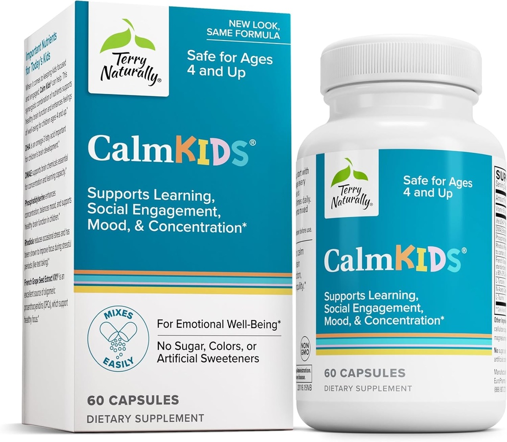 EuroPharma, Terry Naturally, Calm Kids, 60 Capsules
