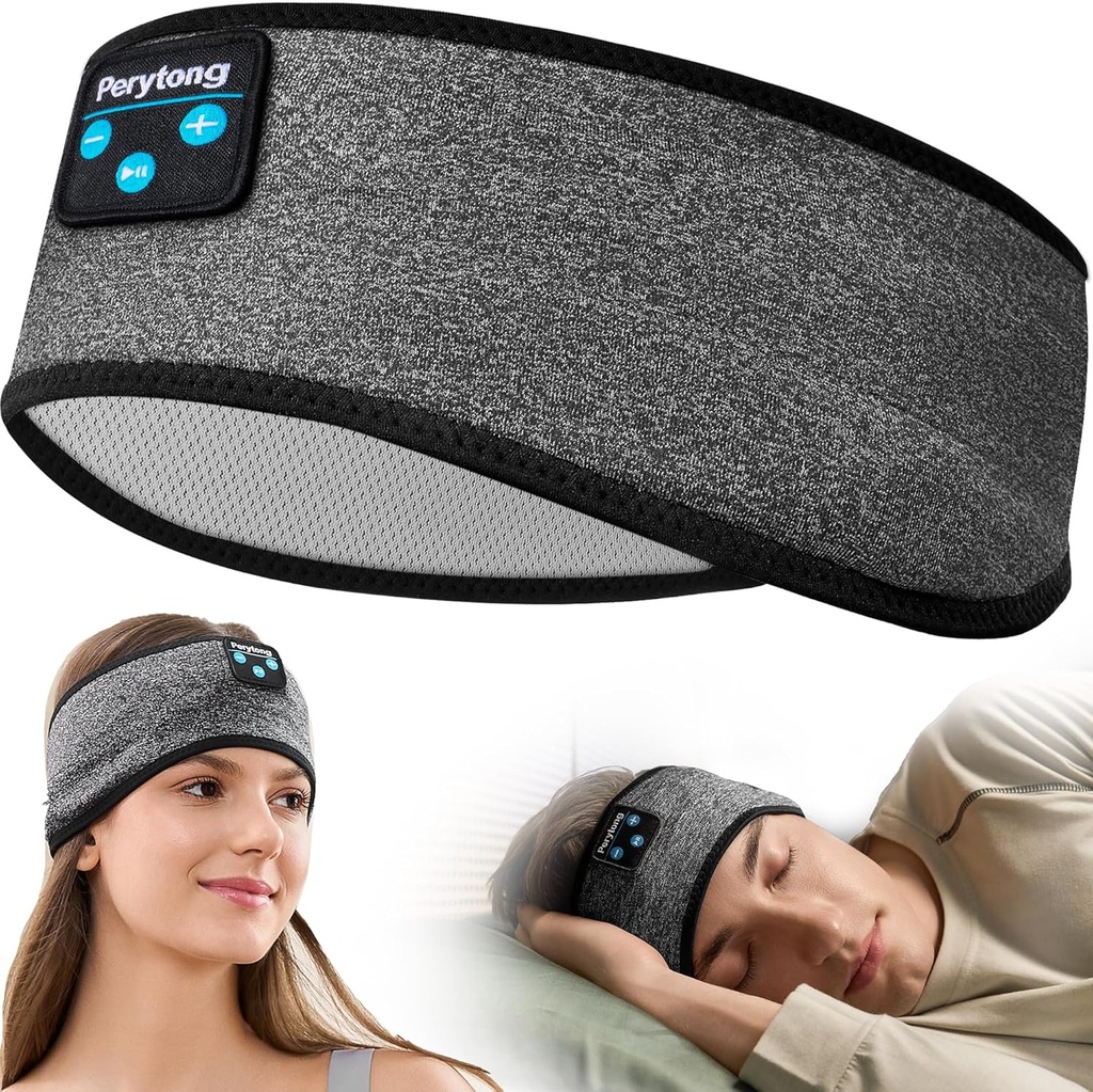 Perytong Kablosuz Sleep Headband, Side Sleepers için Comfortable Earbuds, Kadınlar için Uyku Göz Maskesi