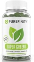 PUREFINITY Daily Super Greens Gummies with Spirulina, Spinach, Broccoli, Beet Root, Acai ve Diğer Sebzeler, All-in-One Veggie Supplement – Non-GMO, Gluten Free, Vegan, 60 Count