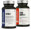 LES Labs Detoxx και υποστήριξη ήπατος Duo-Bundle για την υποστήριξη της υγιεινής λειτουργίας του ήπατος, παραγωγή γλουταθειόνης, και αποτοξίνωση