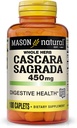 MASON NATURAL Cascara Sagrada 450 mg, Normal Digestive Function Support, 100 Caplets