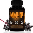 Immune Support Supplement, Elderberry Capsules with Vitamin D3, Vitamin C ve çinko for Immune Support, Immune ATMs for Yetişkinler