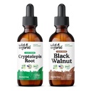 Wild & Organic Cryptolepis Root Tincture 2 fl oz & Black Walnut Tincture 2 fl oz