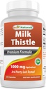 Best Naturals Milk Thistle Extract 1000mg Ισοδύναμο - 240 Κάψουλες - Χωρίς Γλουτένη και Χωρίς Γλουτένη (240 Count (Pack of 1))