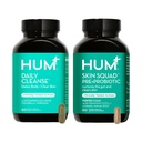 HUM Full Skin Detox and Cleanse - Proboitics for Problem Skin and Acne Breakouts wirrh Organic Algae, Detoxifying Herbs, Squad Skin and Daily Cleanse
