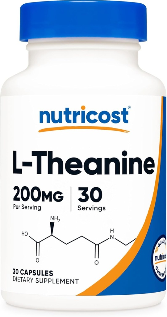 Nutricost L-Theanine 200 mg, 30 Capsules