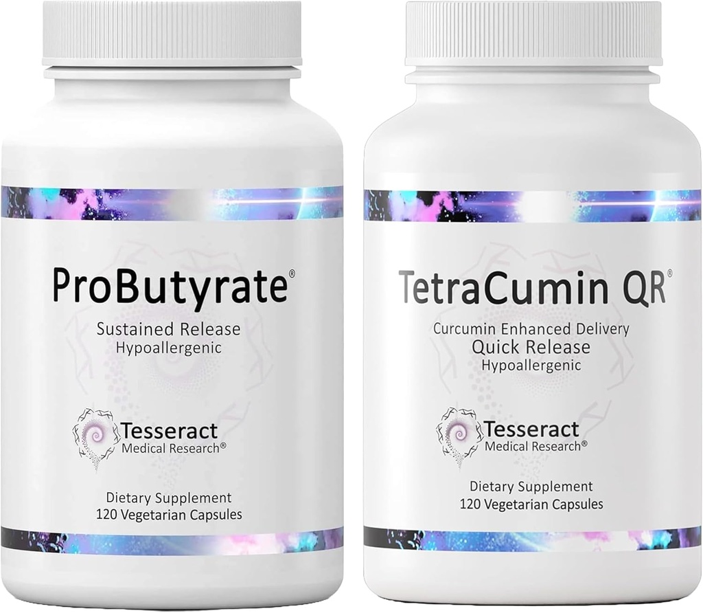 Tesseract Medical Research Optimal Gut & Tound Sche, Butyric Acid Kompleksi Gastrointestinal ve Curcumin Metabolite Ortak Yardım Tamamlayıcısı