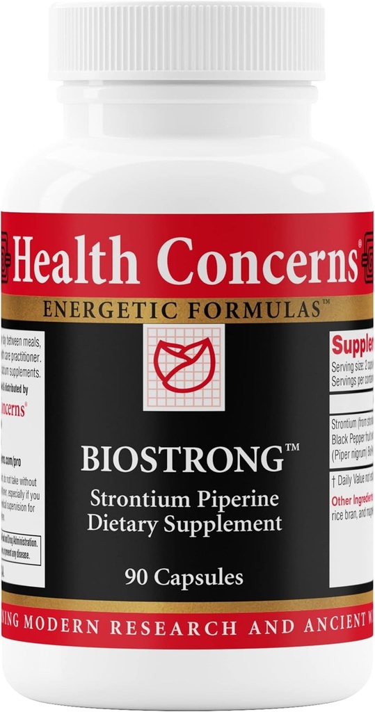 BioStrong - Bone Strength & Influence Support Supplement – Strontium & BioPerine Black Pepper Ortak Hareketlilik için Çeviri – Çin Herbal Mix for Men & Women – 90 Capsules
