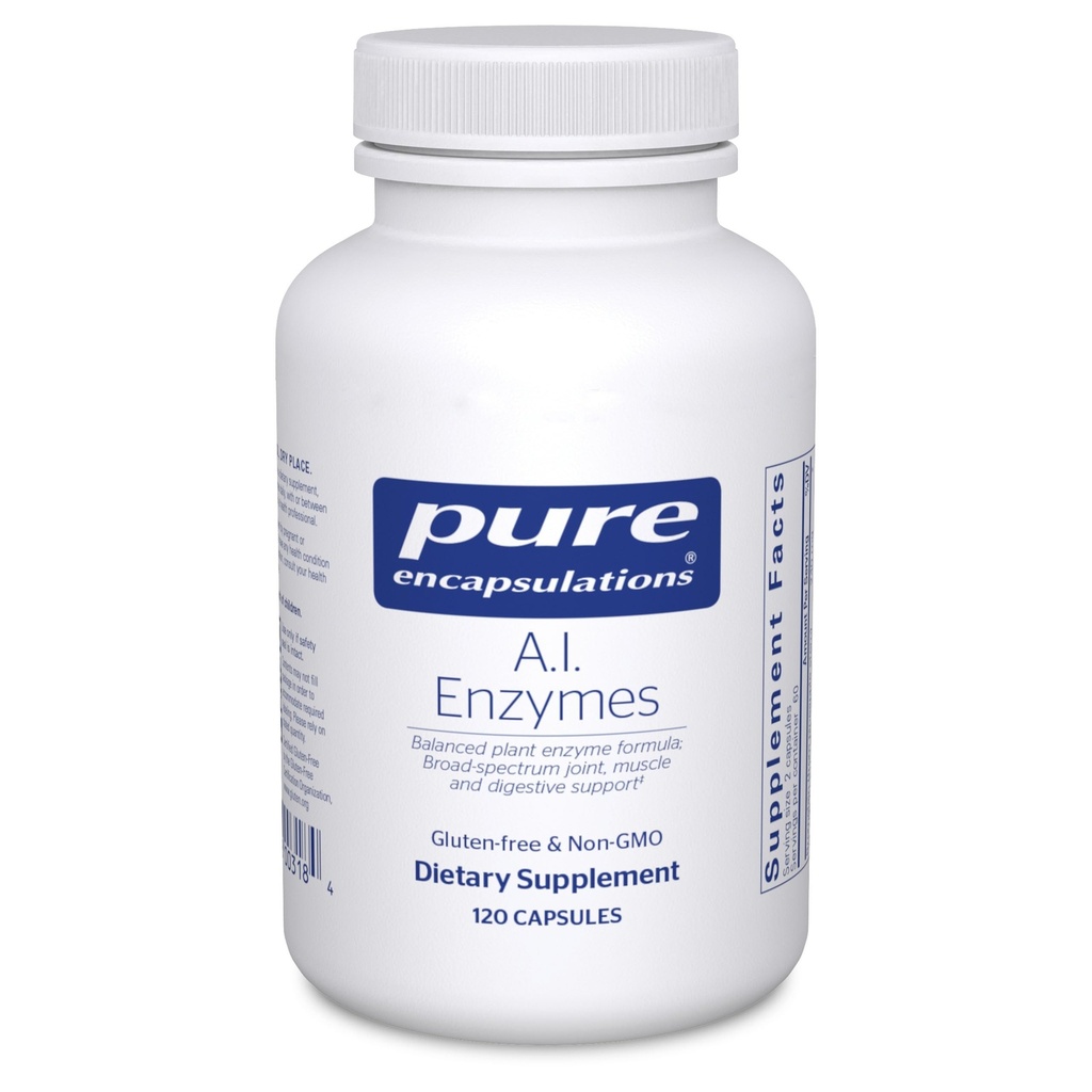 Pure Encapsulations A.I. Enzymes | Dengeli Plant Enzyme Formula Ortak, Kas ve Digestive Support | 120 Capsules