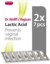 Vagisan Dr. Wolff's Lactic Acid Pessaries, Daily Vaginal Health & Intimate Hygiene, Enfeksiyonu Önleme, 2X7par