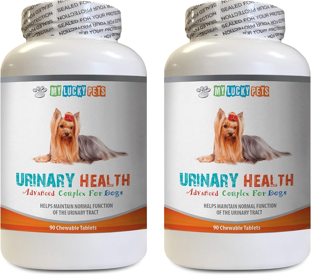 Köpek Bladder Desteği - Köpek Urinary Health Formula - Incontinence ve Bladder Issues - Immune Boost - Dog Cranberry Supplement - 2 Şişes (180 Tedaviler)