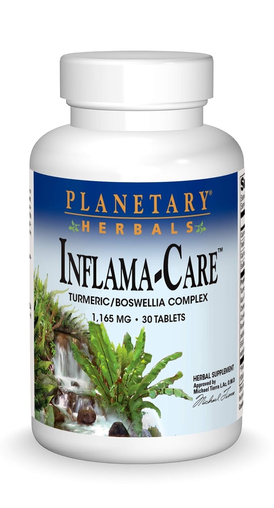 Πλανητικά βότανα Inflama- Care 1165 mg Turmeric, Boswellia Complex - 30 δισκία