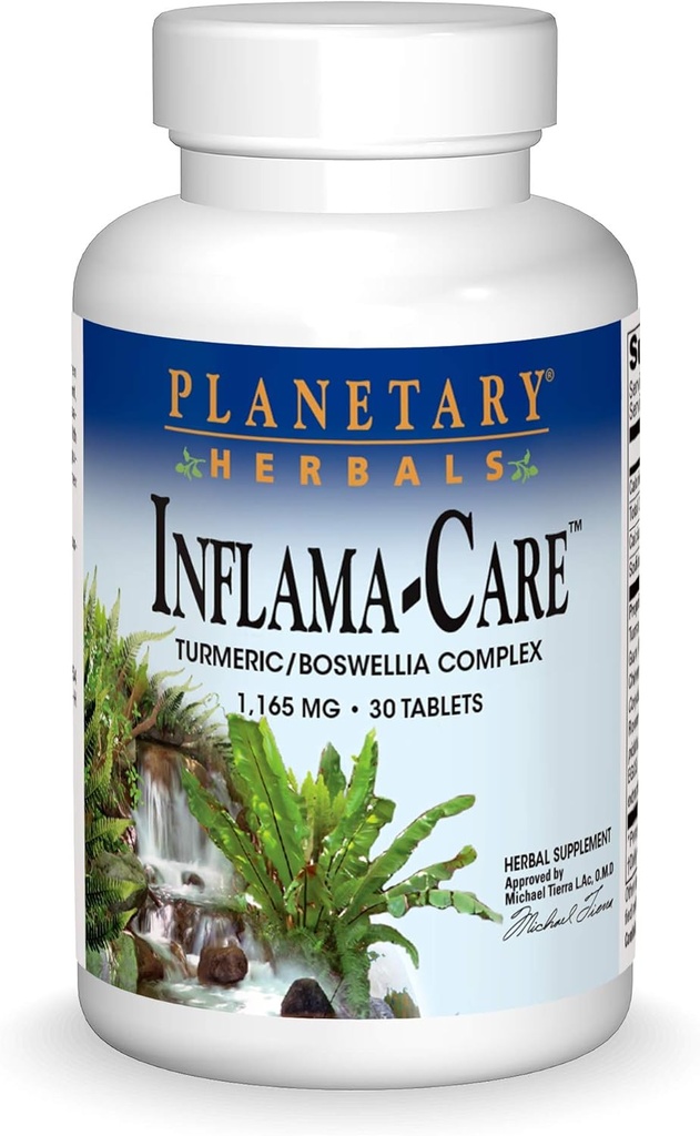 Πλανητικά βότανα Inflama- Care 1165 mg Turmeric, Boswellia Complex - 30 δισκία
