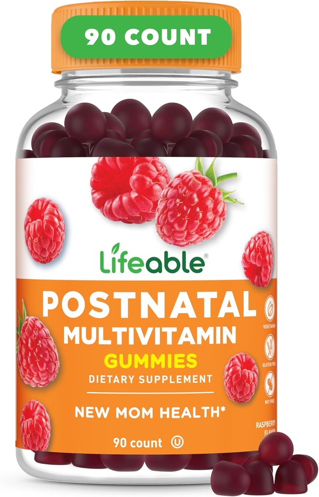 Demir, Choline ve Iodine ile Yaşamlanabilir Postnatal Multivitamin | Kadınlar için Büyük Tasting Postnatal Vitaminler