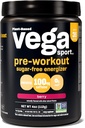 Vega Sport Sugar Free Pre-Workout Energizer, Berry - Kadınlar ve Erkekler için Toz, Enerji ve Odak, Elektrolytes, Vegan, Keto, Gluten Free, Non GMO, 4 ozz