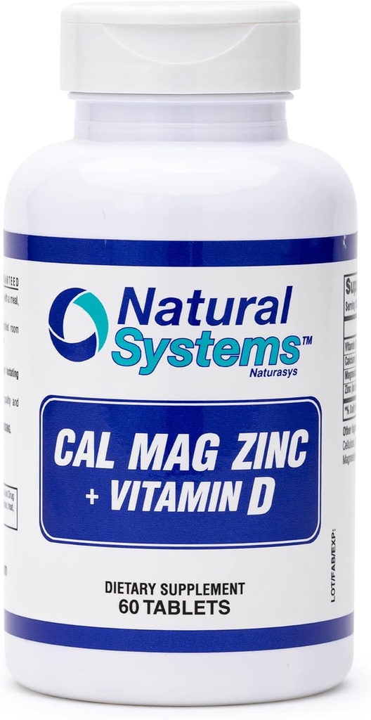 Kalsiyum çinko Vitamin D Supplement 60 Tabletleri Doğal Sistemler - Güçlü Immune Sistemi için Magnezyum çinko ve VIT D Supplements - Magnezyum Supplement for The Immune System - Magnezyum Supplement for The Immune System