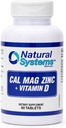 Kalsiyum çinko Vitamin D Supplement 60 Tabletleri Doğal Sistemler - Güçlü Immune Sistemi için Magnezyum çinko ve VIT D Supplements - Magnezyum Supplement for The Immune System - Magnezyum Supplement for The Immune System