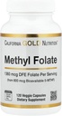 Lake Avenue Metil Folate, 800 mcg, 120 Veggie Capsules, Beslenme