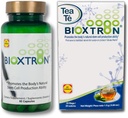 Bioxtron Natural AFA Stem Cell Supplement - Κοινή Υποστήριξη & Μυϊκός Πόνος - Υποστήριξη Ανοσοποιητικού Συστήματος - Υποστήριξη Ενεργειακών Επιπέδων - Φυσικό Μπλε Πράσινο Algae Spirulina - 60 Caps + Τσάι Τσάι Τσάι Τσάι