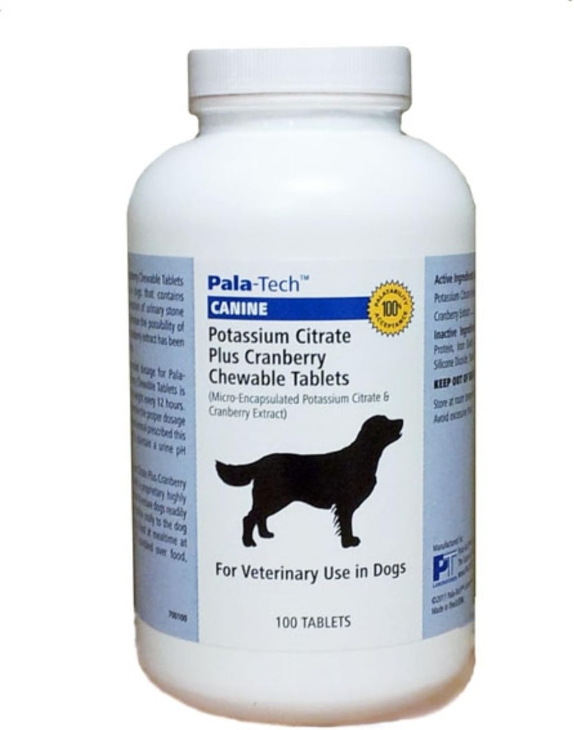 Köpek UTI Tedavisi - ABD'de Yapılabilecek 100 Chewable Tablet için Pids Citrate Plus Cranberry Supplement for Dogs 100 Chewable Tabletler için Urinary Tract Enfeksiyon & Bladder Stone Prevention, Canine Incontinence Support Made in USA