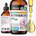 BIO KRAUTER Astragalus Tincture - Astragalus Root Extract for Immune Support - Αλκοόλ και Ζάχαρη Χωρίς - Υψηλή απορρόφηση - Vegan Drops 4 Fl.Oz.