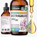 BIO KRAUTER Astragalus Tincture - Immune Support için Astragalus Kökleri - Alkol ve Şeker Ücretsiz - Yüksek Abhidrorpsiyon - Vegan 4 Fl.Oz.