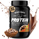Black Magic protein Toz - Whey, Egg ve Casein Kompleksi Enzymes & MCT Toz - Pre Workout and Post Workout - New Look- Chocolate Famous Peanut Butter Puffs - 24g Protein - 2 LBB