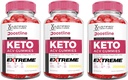 Justified Laboratories (3 Pack Boostline Keto ACV Gummies Extreme 2000MG Boost Line Keto Gummies Apple Cider Vinegar Formulated with Pomegranate Beet Juice B12 Vegan Non GMO 180 Gummys