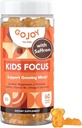 Çocuklar Odaklı Gummies - 7in-1 Focus & Dikkat Supplement for Kids & Youth w/Saffron Extract, Magnezyum Glycinate, L-Theanine, Inositol & More - Vegan, Gluten & Sugar-Free, Non-GMO