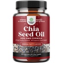 Chia Tohum Yağı Kapsülleri - Bitki bazlı Omega 3 6 9 Supplement ve Günlük Fiber Capsules Yetişkinler için Digestive ve Immune Support and Heart Health - Omega 3 Fatty Acids Supplement for Men and Women