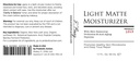 Probiotic Action® Light Matte Moisturizer - Probiotic βοηθήσει στην πρόληψη Acne, Rosacea, και Eczema. Το Προβιοτικό και το Πεπτίδιο Διατηρεί τη λάμψη, την απαλότητα και τη σφίξιμο του διαυγούς δέρματος.
