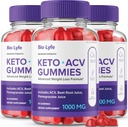 Biolyfe Keto + Gummies,BiolyfeKeto ACV Keto Supplement Gummies - maksimum Güçlü, Keto+ ACV Gummys, All Natural Support Formula Keto+ACV Gelişmiş Formula, Biolyfe Keto Gummy İncelemeleri (3 Pack)