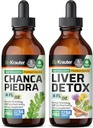 BIO KRAUTER Chanca Piedra Βάμμα 4 Fl. Oz. & Liver Detox Βάμμα 4 Fl. Oz.