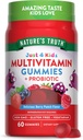Nature's Truth Kids Multivitamin Gummies with Probiyotiks | 60 Kont | Berry Yugun | Vegetarian, Non-GMO, and Gluten Free Supplement Supplement