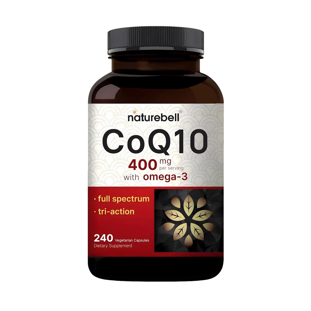 CoQ10 400mg με Ωμέγα 3 λιπαρά οξέα, 240 κάψουλες 
